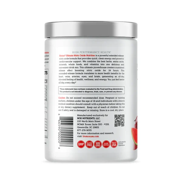 Ultimate Nitric Oxide Nutrition - Berry Burst Flavor - 30 Days - Image 3